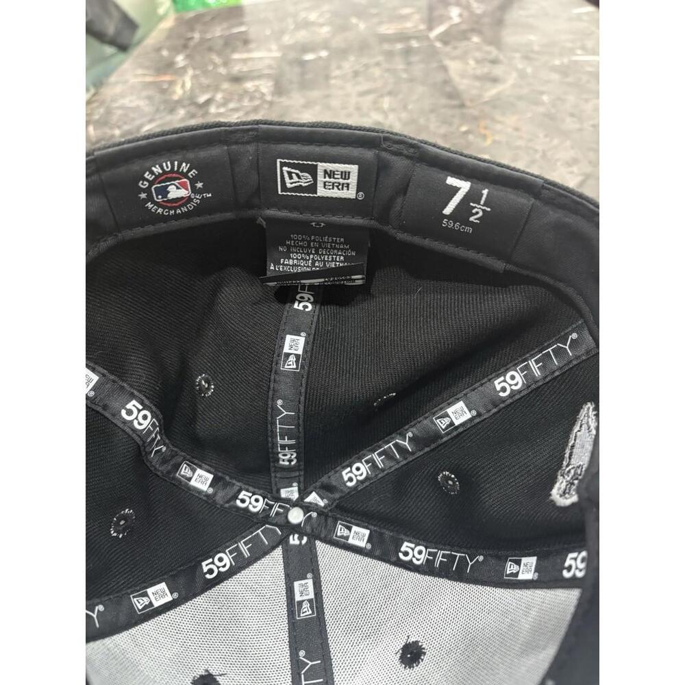 Chicago White Sox New Era custom Patches Fitted Cap Hat 59Fifty Size 7 1/2 - Picture 5 of 5